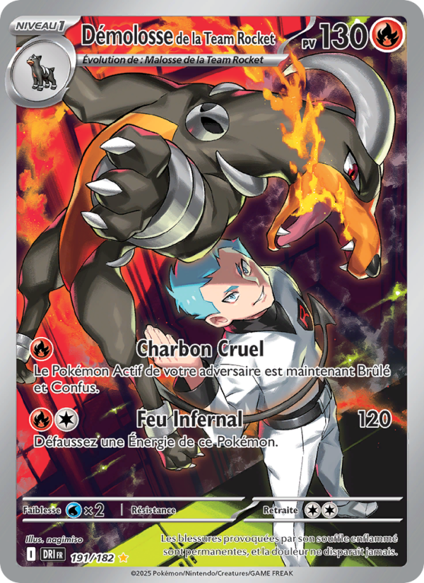 Démolosse de la Team Rocket 191 — Destined Rivals (French Pokémon TCG card)