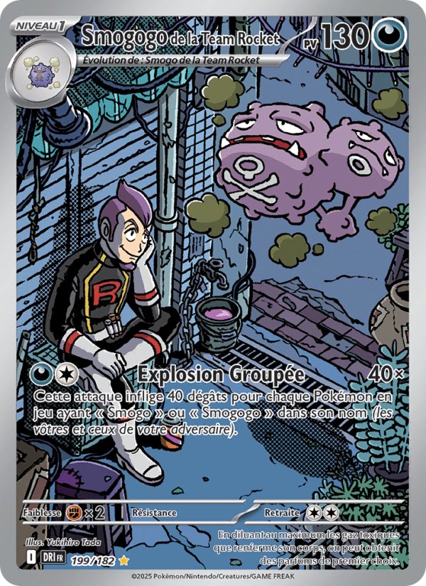 Smogogo de la Team Rocket 199 — Destined Rivals (French Pokémon TCG card)