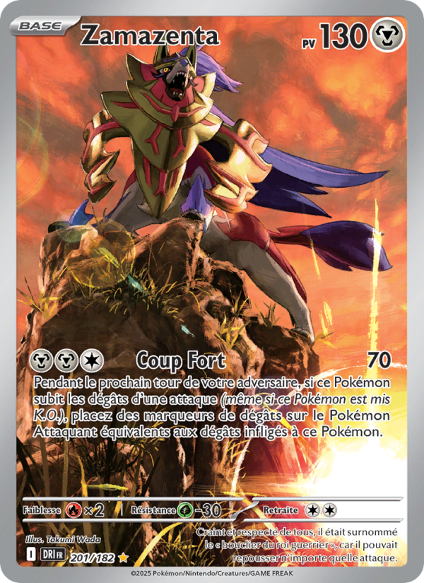Zamazenta 201 — Destined Rivals (French Pokémon TCG card)