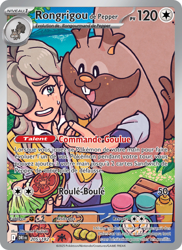 Rongrigou de Pepper 205 — Destined Rivals (French Pokémon TCG card)