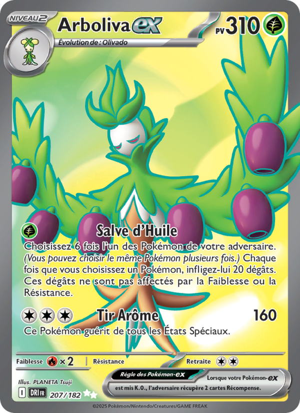 Arboliva-ex 207 — Destined Rivals (French Pokémon TCG card)