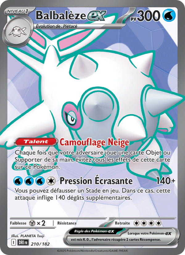 Balbalèze-ex 210 — Destined Rivals (French Pokémon TCG card)