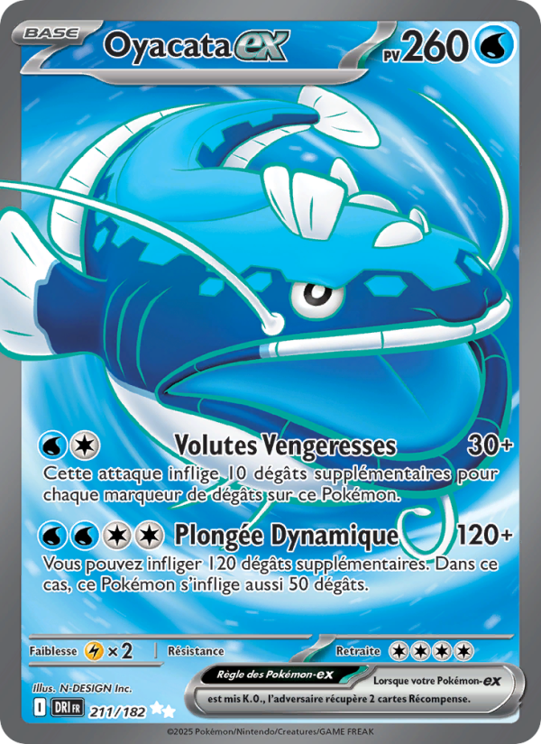 Oyacata-ex 211 — Destined Rivals (French Pokémon TCG card)