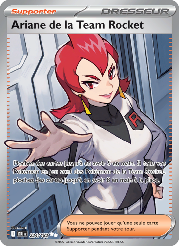 Ariane de la Team Rocket 224 — Destined Rivals (French Pokémon TCG card)