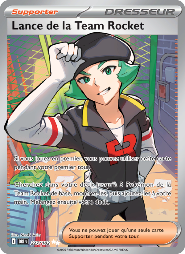 Lance de la Team Rocket 227 — Destined Rivals (French Pokémon TCG card)