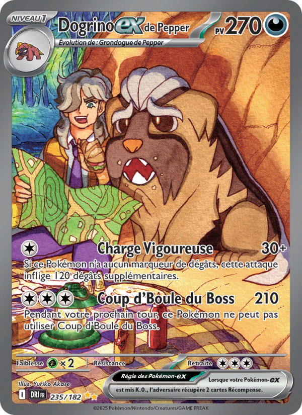 Dogrino-ex de Pepper 235 — Destined Rivals (French Pokémon TCG card)