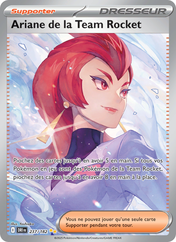 Ariane de la Team Rocket 237 — Destined Rivals (French Pokémon TCG card)