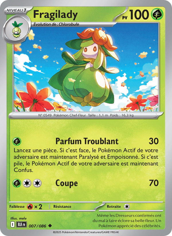 Fragilady 007 — Schwarze Blitze (French Pokémon TCG card)