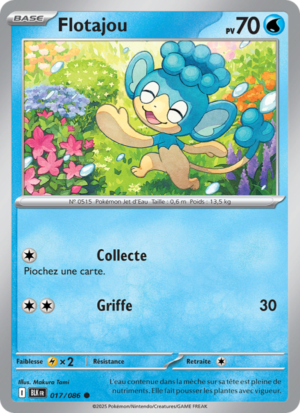 Flotajou 017 — Schwarze Blitze (French Pokémon TCG card)