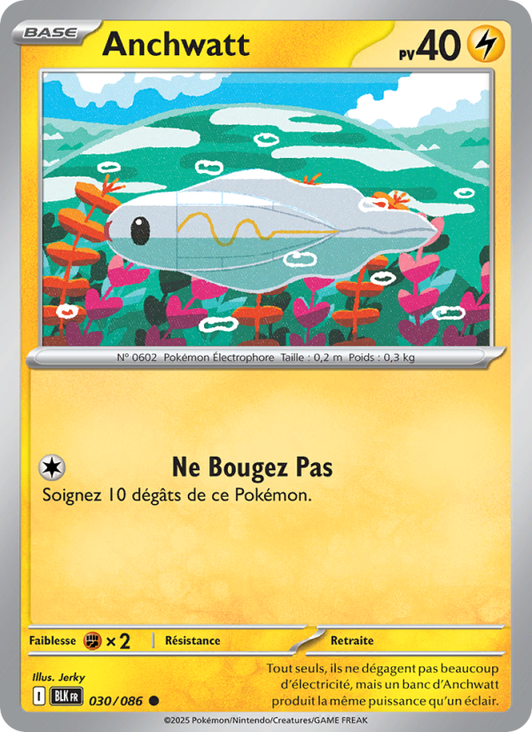 Anchwatt 030 — Schwarze Blitze (French Pokémon TCG card)
