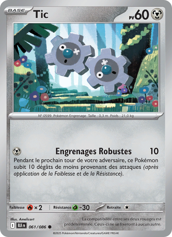 Tic 061 — Schwarze Blitze (French Pokémon TCG card)