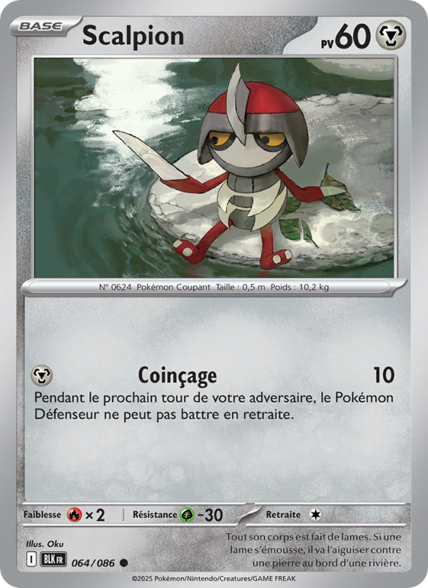 Scalpion 064 — Schwarze Blitze (French Pokémon TCG card)