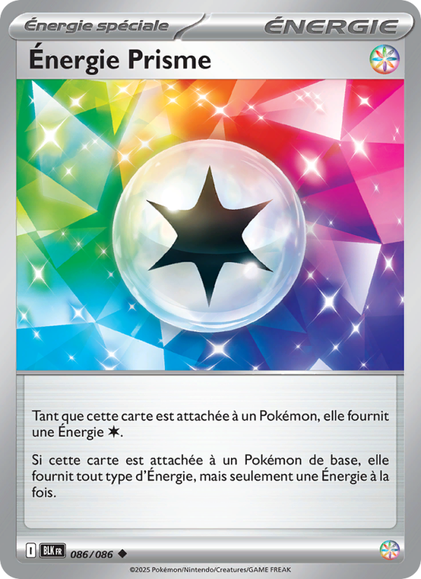 Énergie Prisme 086 — Schwarze Blitze (French Pokémon TCG card)