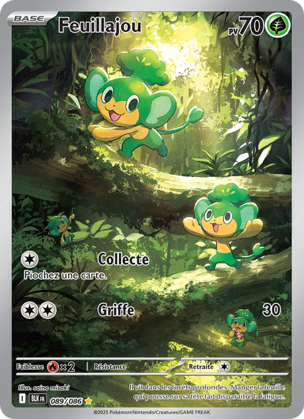 Feuillajou 089 — Schwarze Blitze (French Pokémon TCG card)