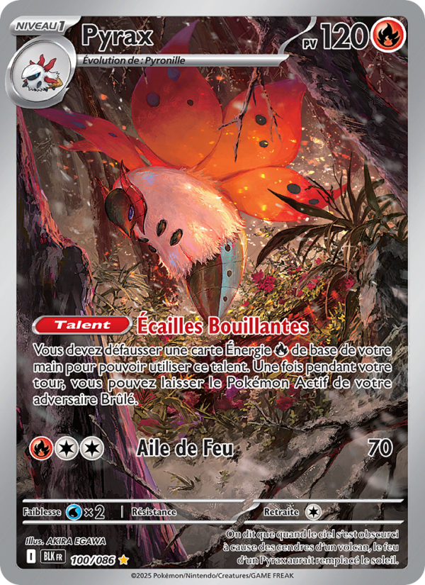 Pyrax 100 — Schwarze Blitze (French Pokémon TCG card)