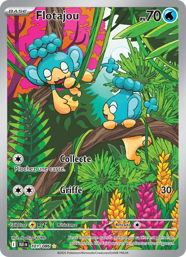 Flotajou 101 — Schwarze Blitze (French Pokémon TCG card)