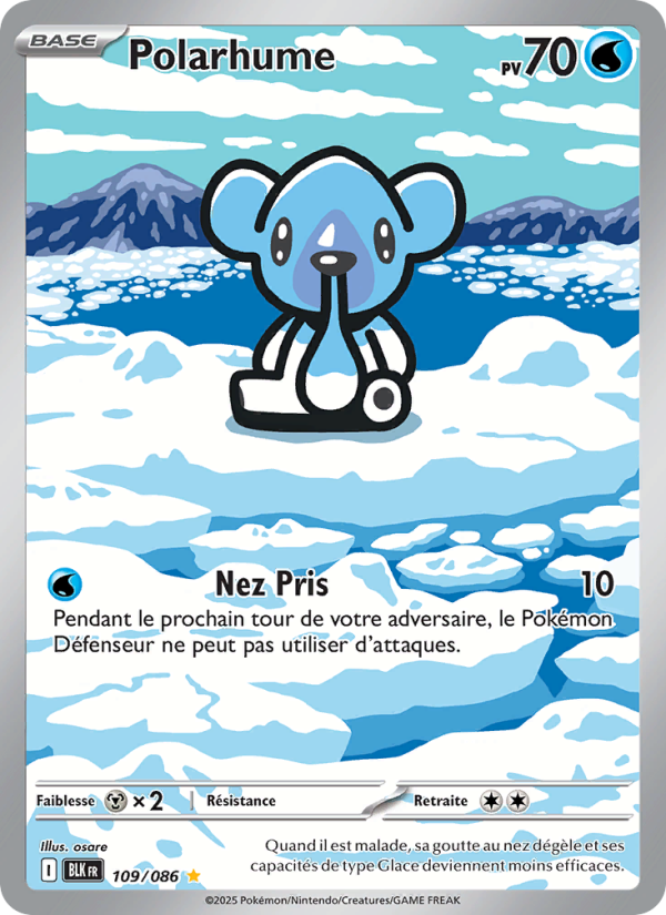 Polarhume 109 — Schwarze Blitze (French Pokémon TCG card)