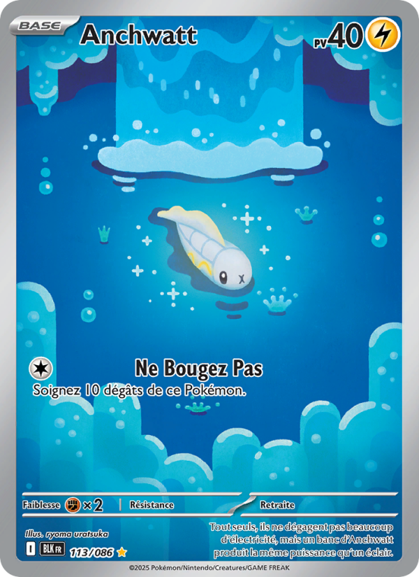 Anchwatt 113 — Schwarze Blitze (French Pokémon TCG card)