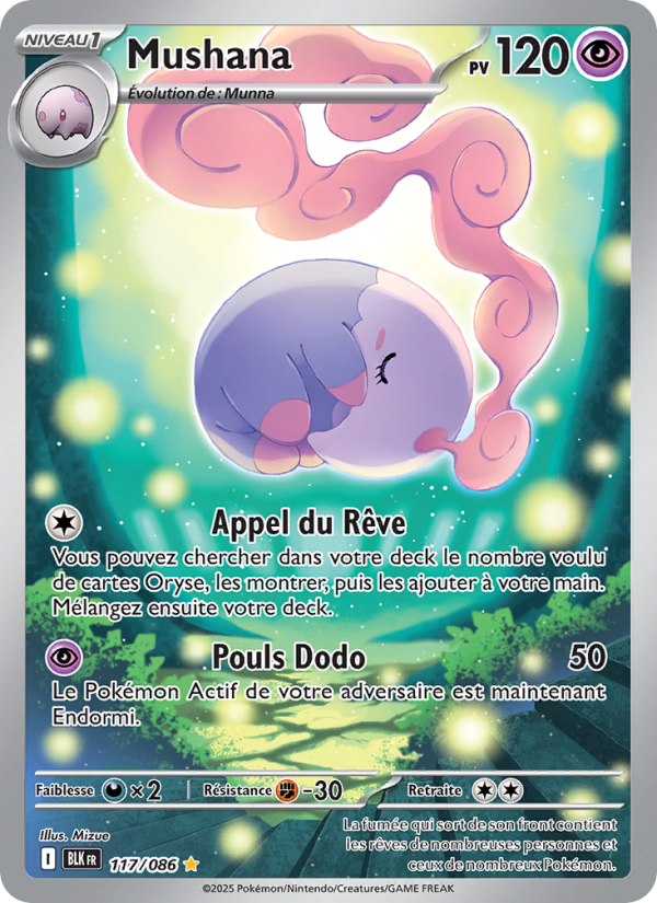 Mushana 117 — Schwarze Blitze (French Pokémon TCG card)