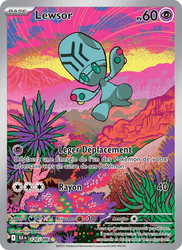 Lewsor 120 — Schwarze Blitze (French Pokémon TCG card)