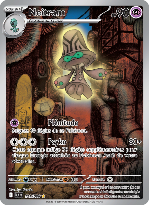 Neitram 121 — Schwarze Blitze (French Pokémon TCG card)