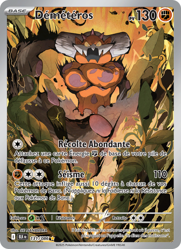 Démétéros 131 — Schwarze Blitze (French Pokémon TCG card)