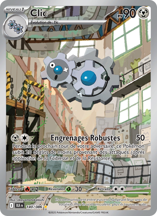 Clic 140 — Schwarze Blitze (French Pokémon TCG card)