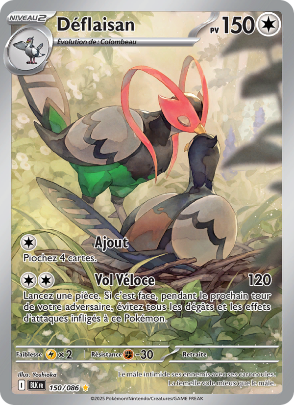 Déflaisan 150 — Schwarze Blitze (French Pokémon TCG card)