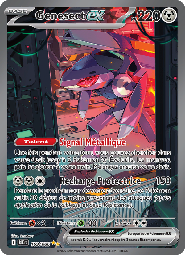 Genesect-ex 169 — Schwarze Blitze (French Pokémon TCG card)