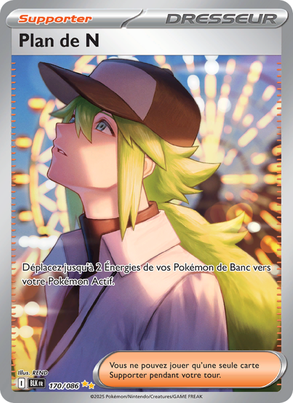 Plan de N 170 — Schwarze Blitze (French Pokémon TCG card)