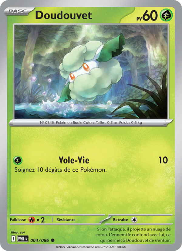 Doudouvet 004 — Weiße Flammen (French Pokémon TCG card)