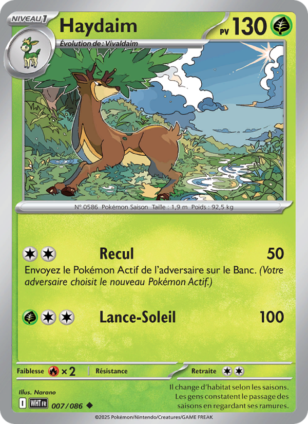 Haydaim 007 — Weiße Flammen (French Pokémon TCG card)