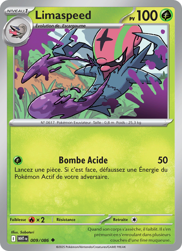 Limaspeed 009 — Weiße Flammen (French Pokémon TCG card)