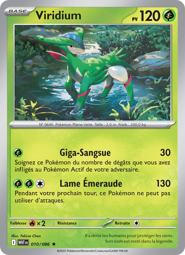 Viridium 010 — Weiße Flammen (French Pokémon TCG card)