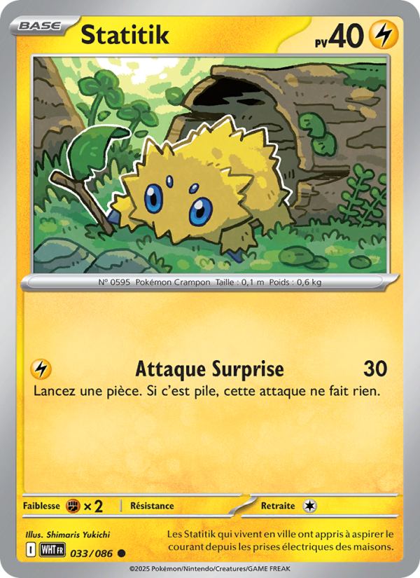 Statitik 033 — Weiße Flammen (French Pokémon TCG card)