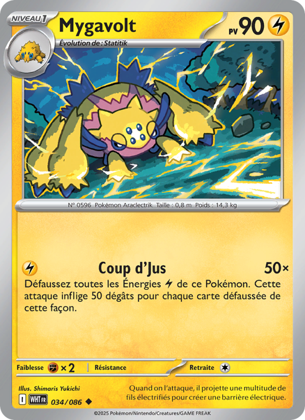 Mygavolt 034 — Weiße Flammen (French Pokémon TCG card)