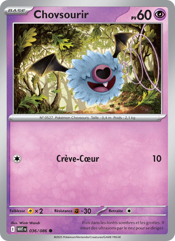 Chovsourir 036 — Weiße Flammen (French Pokémon TCG card)