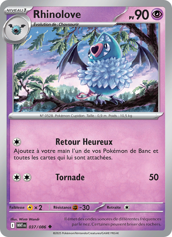 Rhinolove 037 — Weiße Flammen (French Pokémon TCG card)