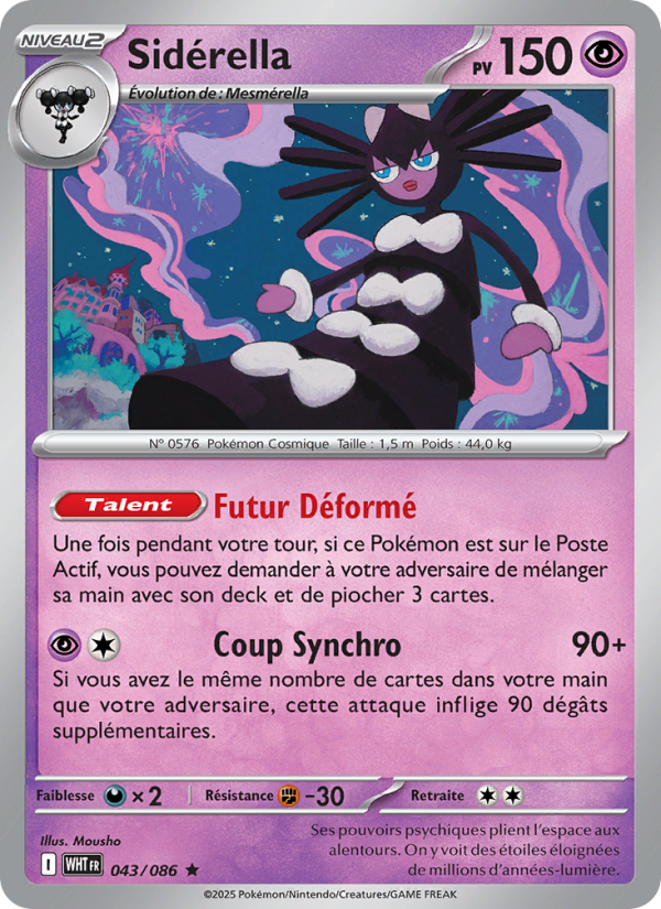 Sidérella 043 — Weiße Flammen (French Pokémon TCG card)