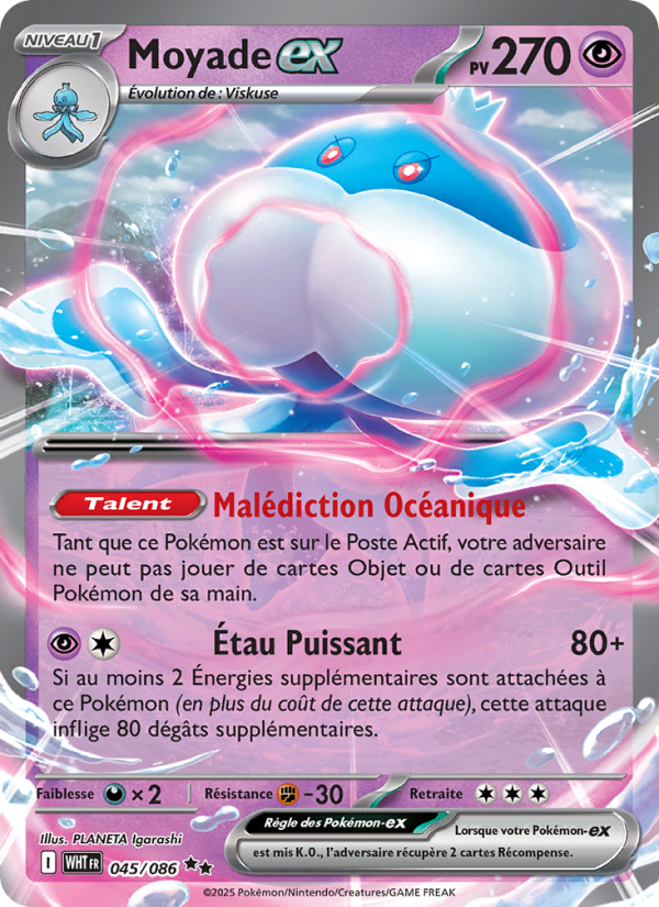 Moyade-ex 045 — Weiße Flammen (French Pokémon TCG card)