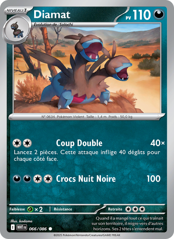 Diamat 066 — Weiße Flammen (French Pokémon TCG card)
