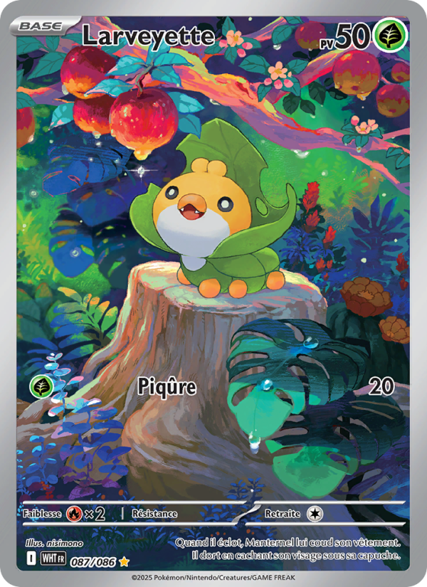 Larveyette 087 — Weiße Flammen (French Pokémon TCG card)