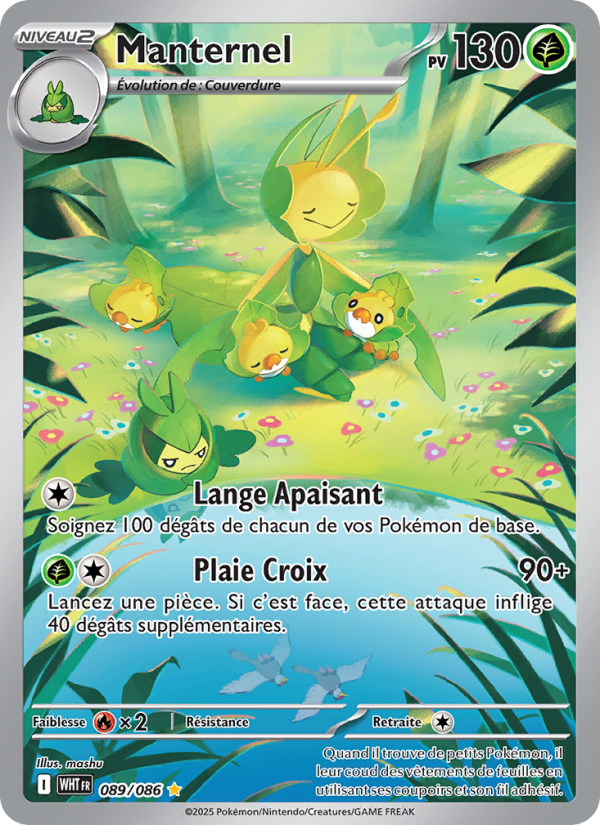 Manternel 089 — Weiße Flammen (French Pokémon TCG card)