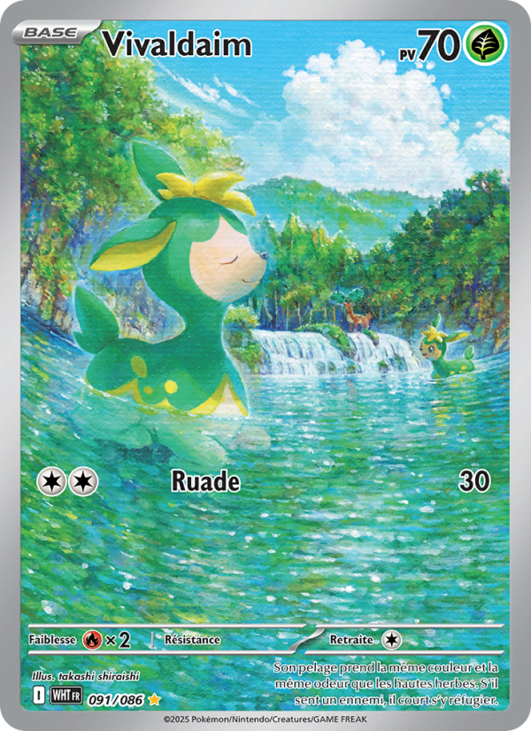 Vivaldaim 091 — Weiße Flammen (French Pokémon TCG card)