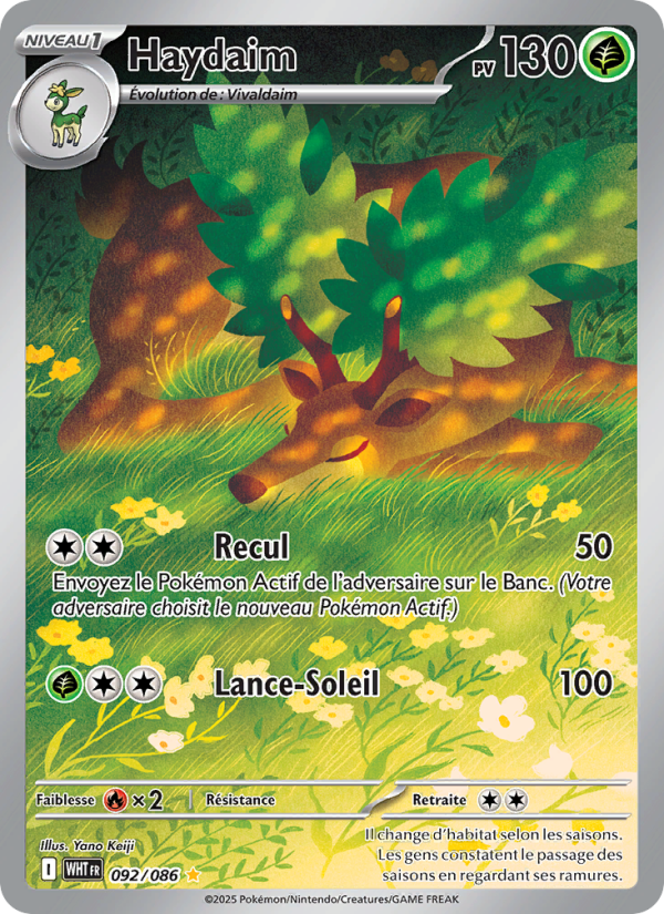 Haydaim 092 — Weiße Flammen (French Pokémon TCG card)