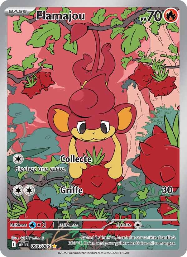 Flamajou 099 — Weiße Flammen (French Pokémon TCG card)