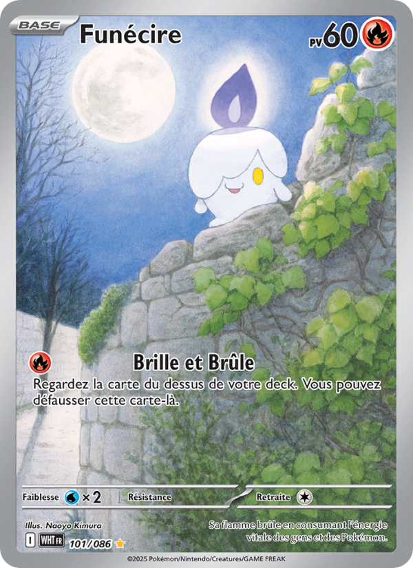 Funécire 101 — Weiße Flammen (French Pokémon TCG card)