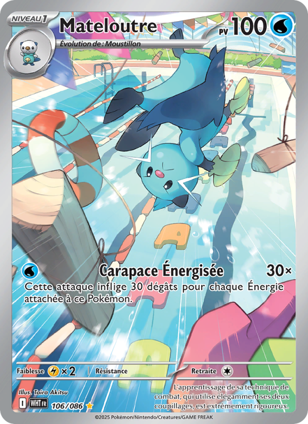 Mateloutre 106 — Weiße Flammen (French Pokémon TCG card)