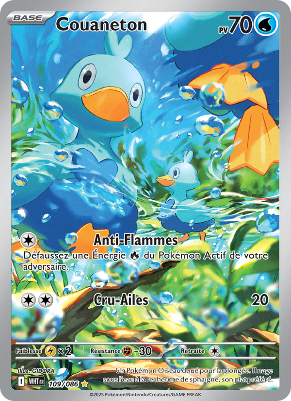 Couaneton 109 — Weiße Flammen (French Pokémon TCG card)