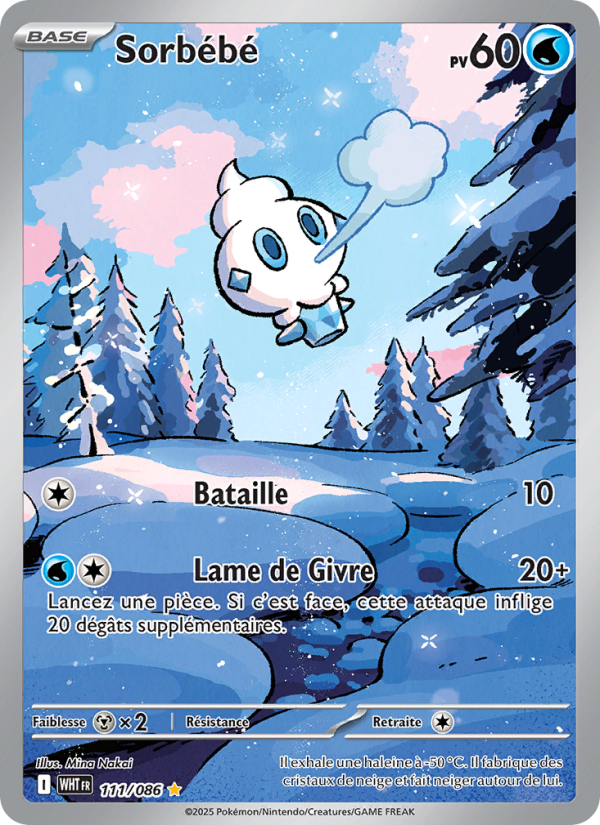 Sorbébé 111 — Weiße Flammen (French Pokémon TCG card)
